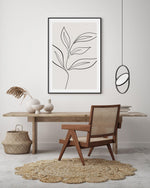 Leaf Line Art I Art Print-PRINT-Olive et Oriel-Olive et Oriel-Buy-Australian-Art-Prints-Online-with-Olive-et-Oriel-Your-Artwork-Specialists-Austrailia-Decorate-With-Coastal-Photo-Wall-Art-Prints-From-Our-Beach-House-Artwork-Collection-Fine-Poster-and-Framed-Artwork