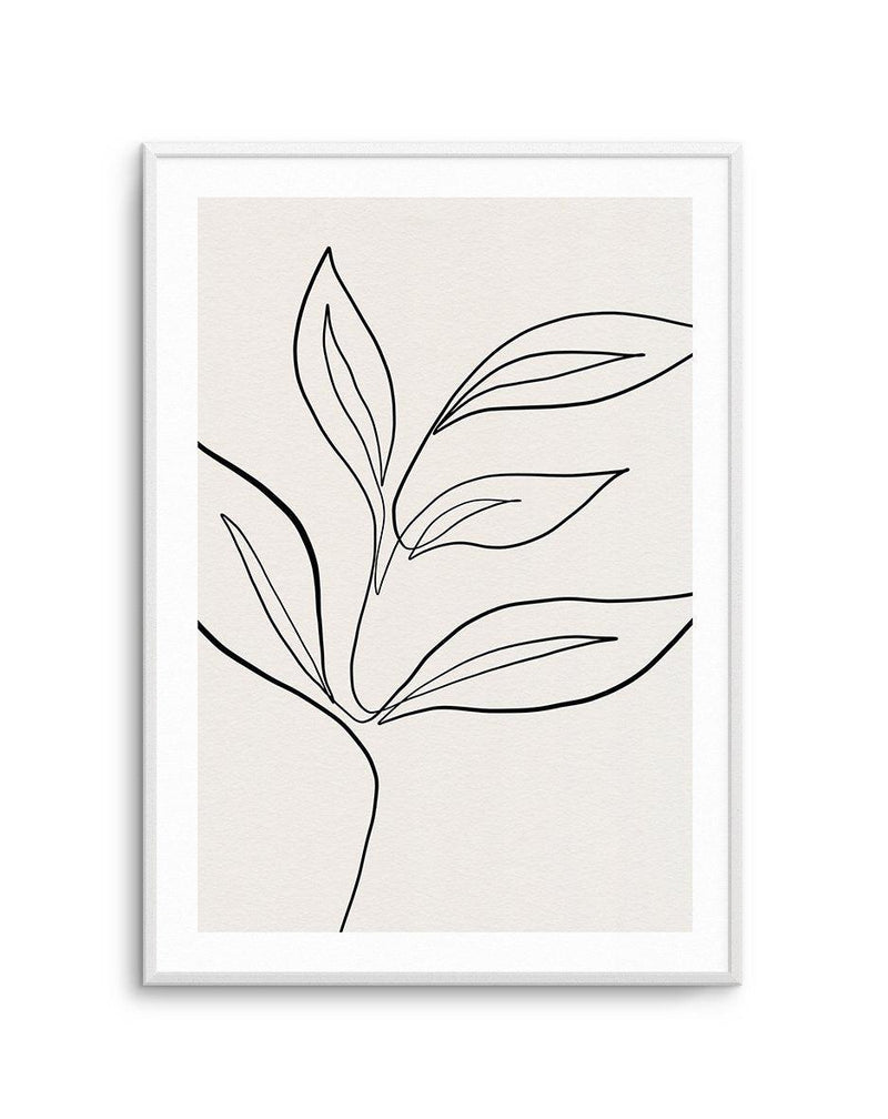 Leaf Line Art I Art Print-PRINT-Olive et Oriel-Olive et Oriel-A5 | 5.8" x 8.3" | 14.8 x 21cm-Unframed Art Print-With White Border-Buy-Australian-Art-Prints-Online-with-Olive-et-Oriel-Your-Artwork-Specialists-Austrailia-Decorate-With-Coastal-Photo-Wall-Art-Prints-From-Our-Beach-House-Artwork-Collection-Fine-Poster-and-Framed-Artwork