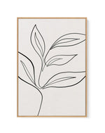 Leaf Line Art I | Framed Canvas-CANVAS-You can shop wall art online with Olive et Oriel for everything from abstract art to fun kids wall art. Our beautiful modern art prints and canvas art are available from large canvas prints to wall art paintings and our proudly Australian artwork collection offers only the highest quality framed large wall art and canvas art Australia - You can buy fashion photography prints or Hampton print posters and paintings on canvas from Olive et Oriel and have them 