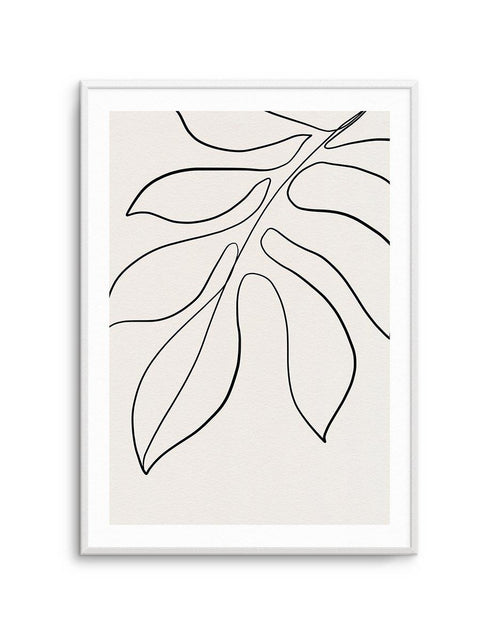 Leaf Line Art II Art Print-PRINT-Olive et Oriel-Olive et Oriel-A5 | 5.8" x 8.3" | 14.8 x 21cm-Unframed Art Print-With White Border-Buy-Australian-Art-Prints-Online-with-Olive-et-Oriel-Your-Artwork-Specialists-Austrailia-Decorate-With-Coastal-Photo-Wall-Art-Prints-From-Our-Beach-House-Artwork-Collection-Fine-Poster-and-Framed-Artwork