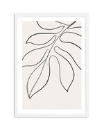 Leaf Line Art II Art Print-PRINT-Olive et Oriel-Olive et Oriel-A5 | 5.8" x 8.3" | 14.8 x 21cm-White-With White Border-Buy-Australian-Art-Prints-Online-with-Olive-et-Oriel-Your-Artwork-Specialists-Austrailia-Decorate-With-Coastal-Photo-Wall-Art-Prints-From-Our-Beach-House-Artwork-Collection-Fine-Poster-and-Framed-Artwork
