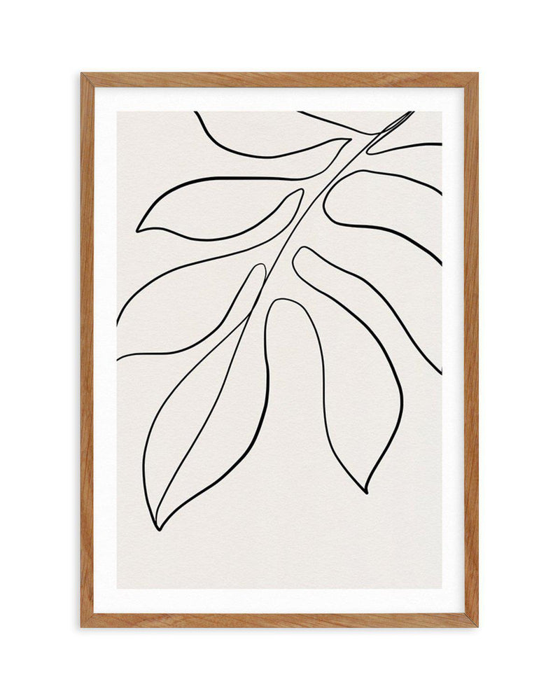 Leaf Line Art II Art Print-PRINT-Olive et Oriel-Olive et Oriel-Buy-Australian-Art-Prints-Online-with-Olive-et-Oriel-Your-Artwork-Specialists-Austrailia-Decorate-With-Coastal-Photo-Wall-Art-Prints-From-Our-Beach-House-Artwork-Collection-Fine-Poster-and-Framed-Artwork