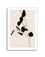 Leaf Silhouette I Art Print-PRINT-Olive et Oriel-Olive et Oriel-A5 | 5.8" x 8.3" | 14.8 x 21cm-Unframed Art Print-With White Border-Buy-Australian-Art-Prints-Online-with-Olive-et-Oriel-Your-Artwork-Specialists-Austrailia-Decorate-With-Coastal-Photo-Wall-Art-Prints-From-Our-Beach-House-Artwork-Collection-Fine-Poster-and-Framed-Artwork