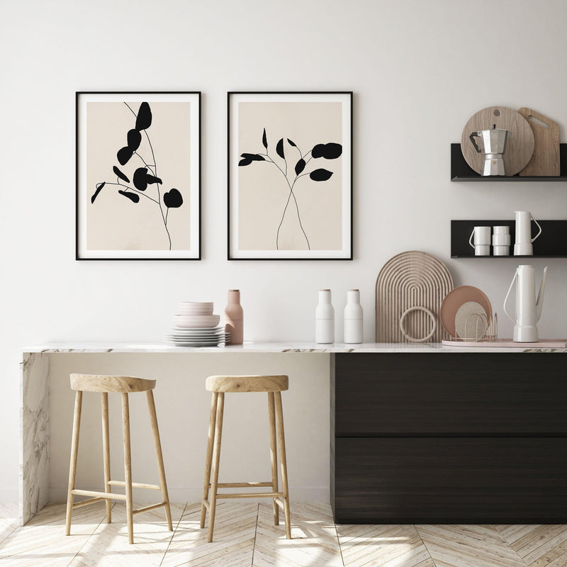 Leaf Silhouette I Art Print-PRINT-Olive et Oriel-Olive et Oriel-Buy-Australian-Art-Prints-Online-with-Olive-et-Oriel-Your-Artwork-Specialists-Austrailia-Decorate-With-Coastal-Photo-Wall-Art-Prints-From-Our-Beach-House-Artwork-Collection-Fine-Poster-and-Framed-Artwork