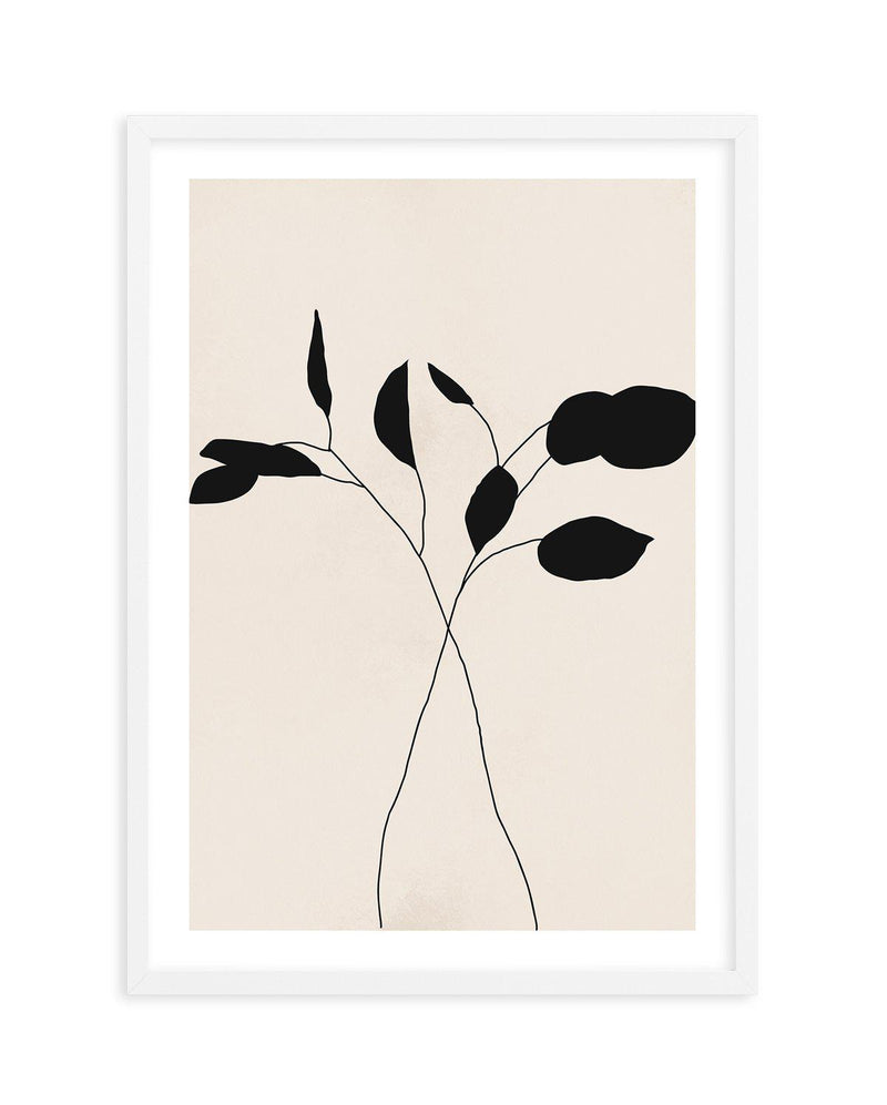 Leaf Silhouette II Art Print-PRINT-Olive et Oriel-Olive et Oriel-A5 | 5.8" x 8.3" | 14.8 x 21cm-White-With White Border-Buy-Australian-Art-Prints-Online-with-Olive-et-Oriel-Your-Artwork-Specialists-Austrailia-Decorate-With-Coastal-Photo-Wall-Art-Prints-From-Our-Beach-House-Artwork-Collection-Fine-Poster-and-Framed-Artwork