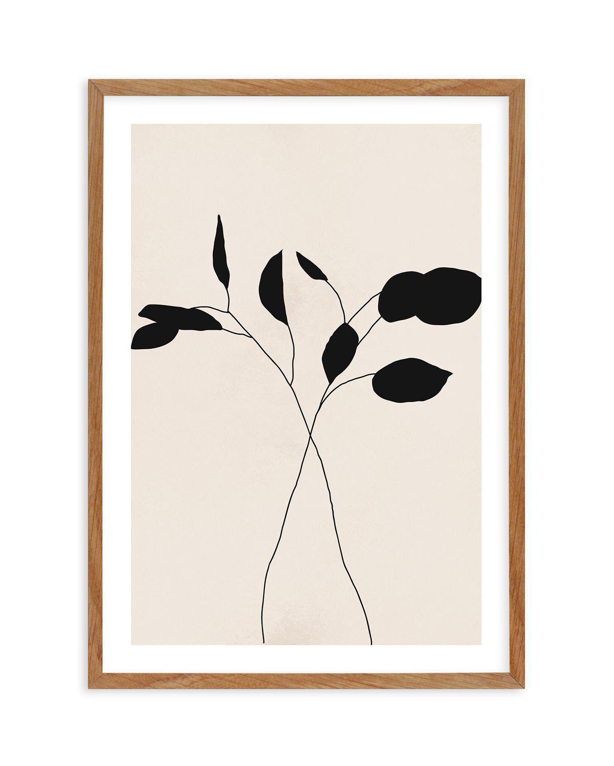 Leaf Silhouette II Art Print-PRINT-Olive et Oriel-Olive et Oriel-Buy-Australian-Art-Prints-Online-with-Olive-et-Oriel-Your-Artwork-Specialists-Austrailia-Decorate-With-Coastal-Photo-Wall-Art-Prints-From-Our-Beach-House-Artwork-Collection-Fine-Poster-and-Framed-Artwork