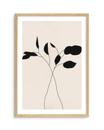 Leaf Silhouette II Art Print-PRINT-Olive et Oriel-Olive et Oriel-A5 | 5.8" x 8.3" | 14.8 x 21cm-Oak-With White Border-Buy-Australian-Art-Prints-Online-with-Olive-et-Oriel-Your-Artwork-Specialists-Austrailia-Decorate-With-Coastal-Photo-Wall-Art-Prints-From-Our-Beach-House-Artwork-Collection-Fine-Poster-and-Framed-Artwork