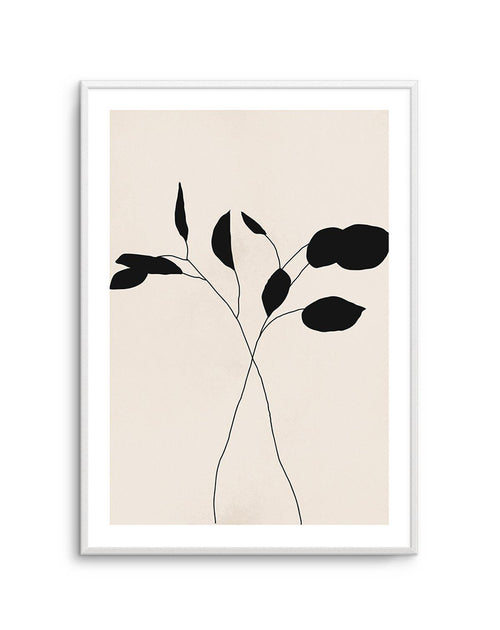 Leaf Silhouette II Art Print-PRINT-Olive et Oriel-Olive et Oriel-A5 | 5.8" x 8.3" | 14.8 x 21cm-Unframed Art Print-With White Border-Buy-Australian-Art-Prints-Online-with-Olive-et-Oriel-Your-Artwork-Specialists-Austrailia-Decorate-With-Coastal-Photo-Wall-Art-Prints-From-Our-Beach-House-Artwork-Collection-Fine-Poster-and-Framed-Artwork
