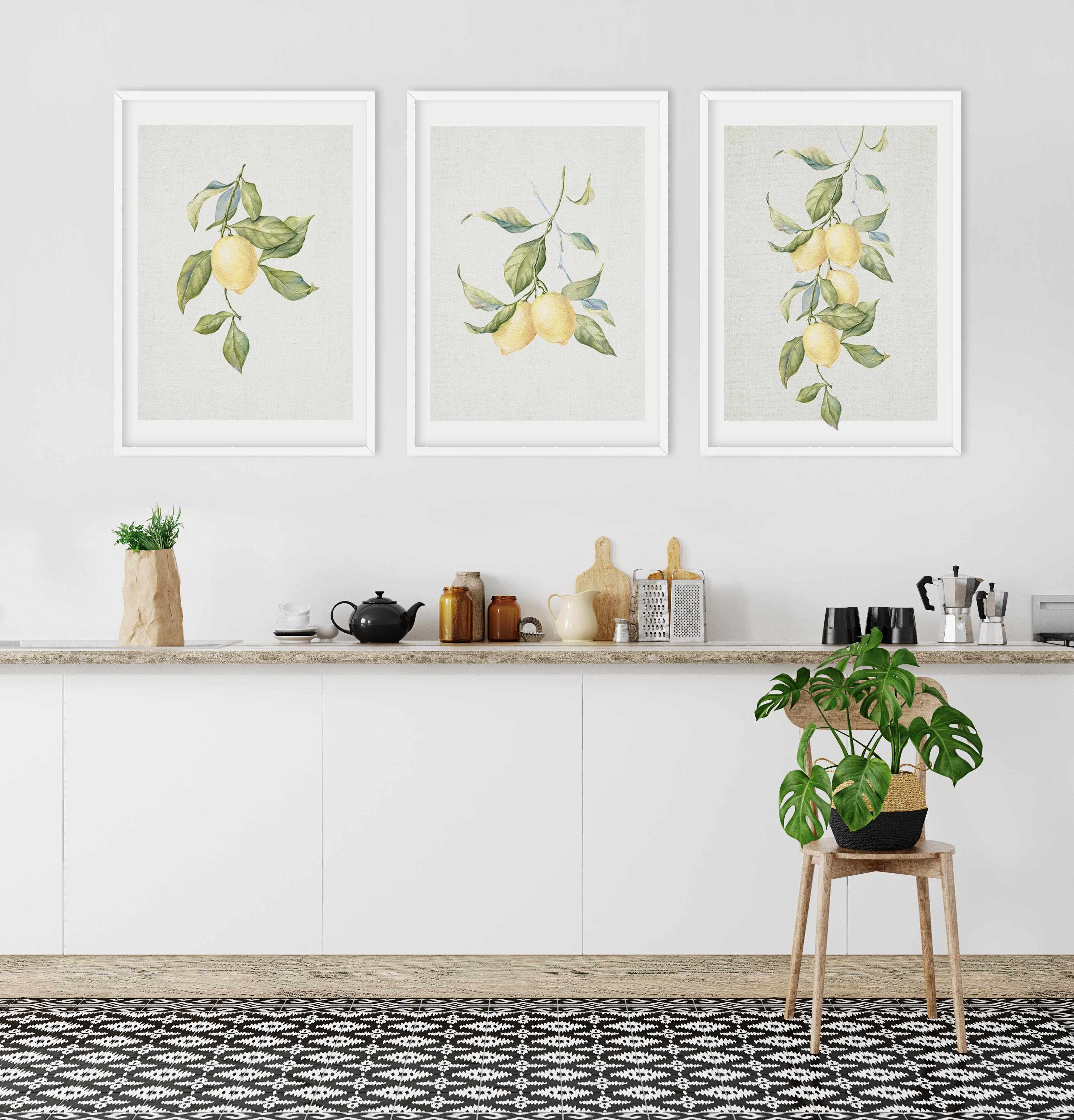 Lemons on Linen II Art Print-PRINT-Olive et Oriel-Olive et Oriel-Buy-Australian-Art-Prints-Online-with-Olive-et-Oriel-Your-Artwork-Specialists-Austrailia-Decorate-With-Coastal-Photo-Wall-Art-Prints-From-Our-Beach-House-Artwork-Collection-Fine-Poster-and-Framed-Artwork