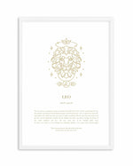 Leo | Celestial Zodiac Art Print-PRINT-Olive et Oriel-Olive et Oriel-A4 | 8.3" x 11.7" | 21 x 29.7cm-White-With White Border-Buy-Australian-Art-Prints-Online-with-Olive-et-Oriel-Your-Artwork-Specialists-Austrailia-Decorate-With-Coastal-Photo-Wall-Art-Prints-From-Our-Beach-House-Artwork-Collection-Fine-Poster-and-Framed-Artwork