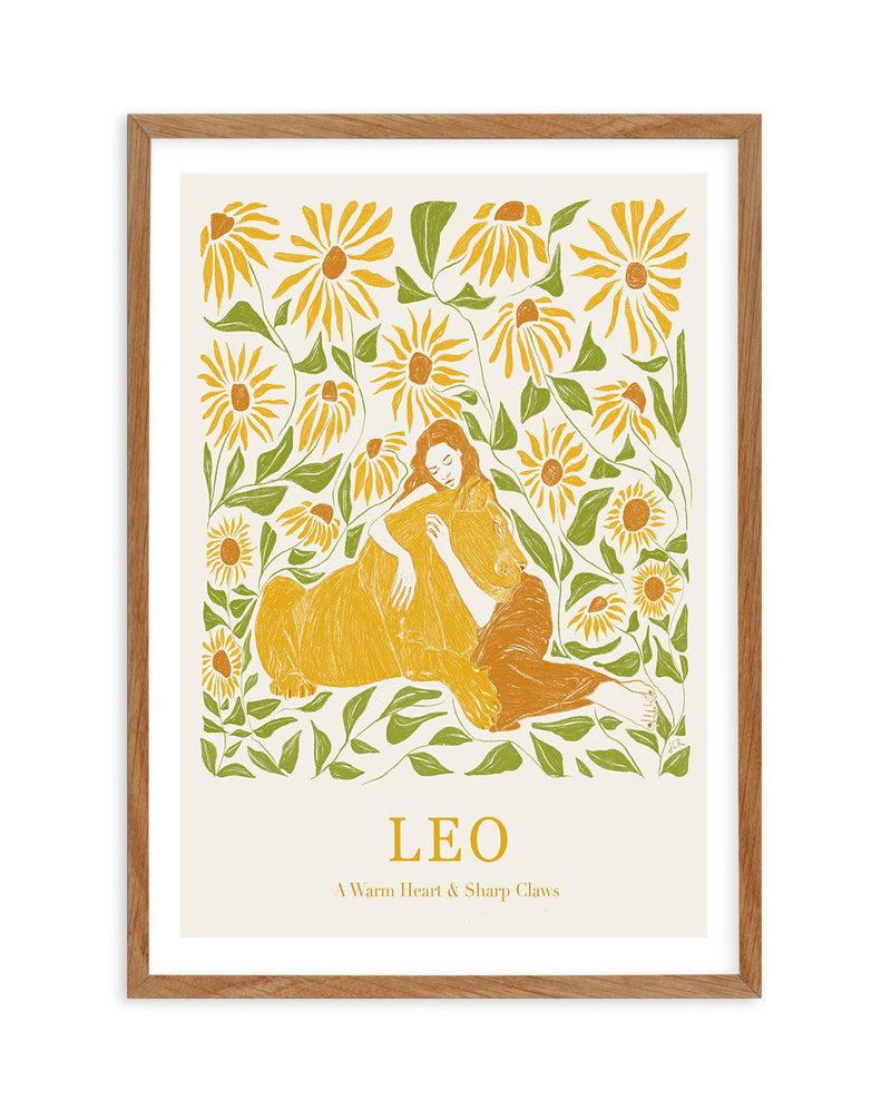 Leo By Jenny Liz Rome Art Print-PRINT-Olive et Oriel-Olive et Oriel-50x70 cm | 19.6" x 27.5"-Walnut-With White Border-Buy-Australian-Art-Prints-Online-with-Olive-et-Oriel-Your-Artwork-Specialists-Austrailia-Decorate-With-Coastal-Photo-Wall-Art-Prints-From-Our-Beach-House-Artwork-Collection-Fine-Poster-and-Framed-Artwork
