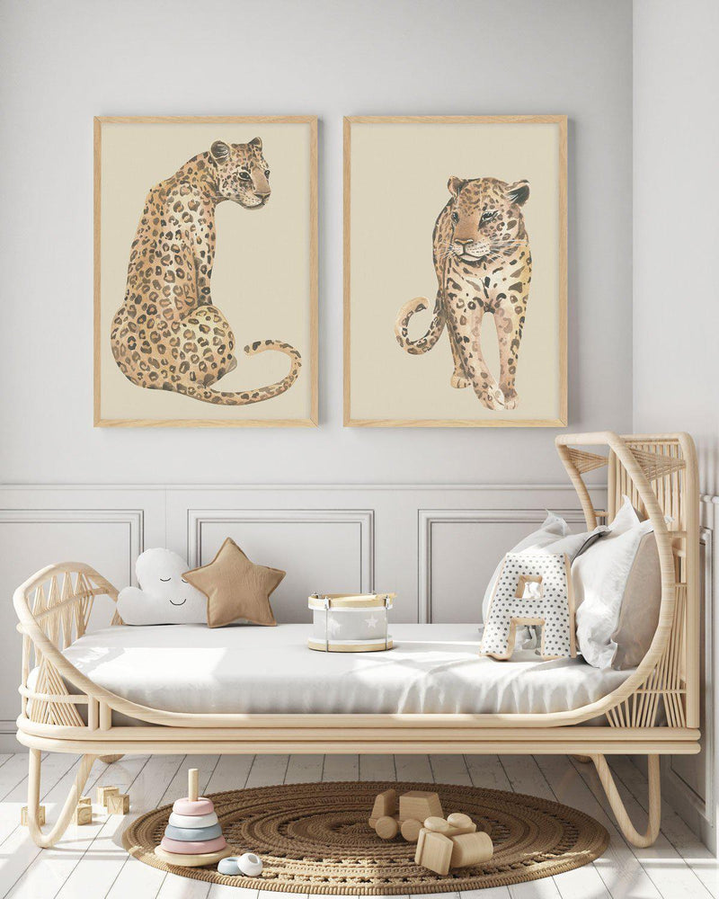 Leopard in Watercolor I Art Print-PRINT-Olive et Oriel-Olive et Oriel-Buy-Australian-Art-Prints-Online-with-Olive-et-Oriel-Your-Artwork-Specialists-Austrailia-Decorate-With-Coastal-Photo-Wall-Art-Prints-From-Our-Beach-House-Artwork-Collection-Fine-Poster-and-Framed-Artwork