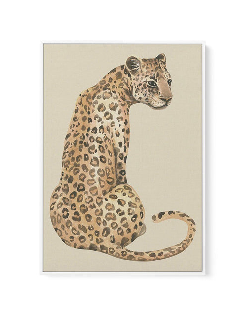 Leopard in Watercolor I | Framed Canvas-CANVAS-You can shop wall art online with Olive et Oriel for everything from abstract art to fun kids wall art. Our beautiful modern art prints and canvas art are available from large canvas prints to wall art paintings and our proudly Australian artwork collection offers only the highest quality framed large wall art and canvas art Australia - You can buy fashion photography prints or Hampton print posters and paintings on canvas from Olive et Oriel and ha