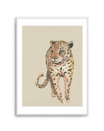 Leopard in Watercolor II Art Print-PRINT-Olive et Oriel-Olive et Oriel-A5 | 5.8" x 8.3" | 14.8 x 21cm-Unframed Art Print-With White Border-Buy-Australian-Art-Prints-Online-with-Olive-et-Oriel-Your-Artwork-Specialists-Austrailia-Decorate-With-Coastal-Photo-Wall-Art-Prints-From-Our-Beach-House-Artwork-Collection-Fine-Poster-and-Framed-Artwork