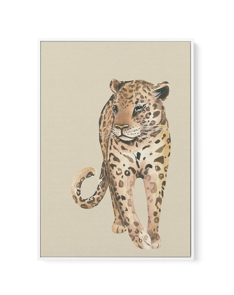 Leopard in Watercolor II | Framed Canvas-CANVAS-You can shop wall art online with Olive et Oriel for everything from abstract art to fun kids wall art. Our beautiful modern art prints and canvas art are available from large canvas prints to wall art paintings and our proudly Australian artwork collection offers only the highest quality framed large wall art and canvas art Australia - You can buy fashion photography prints or Hampton print posters and paintings on canvas from Olive et Oriel and h