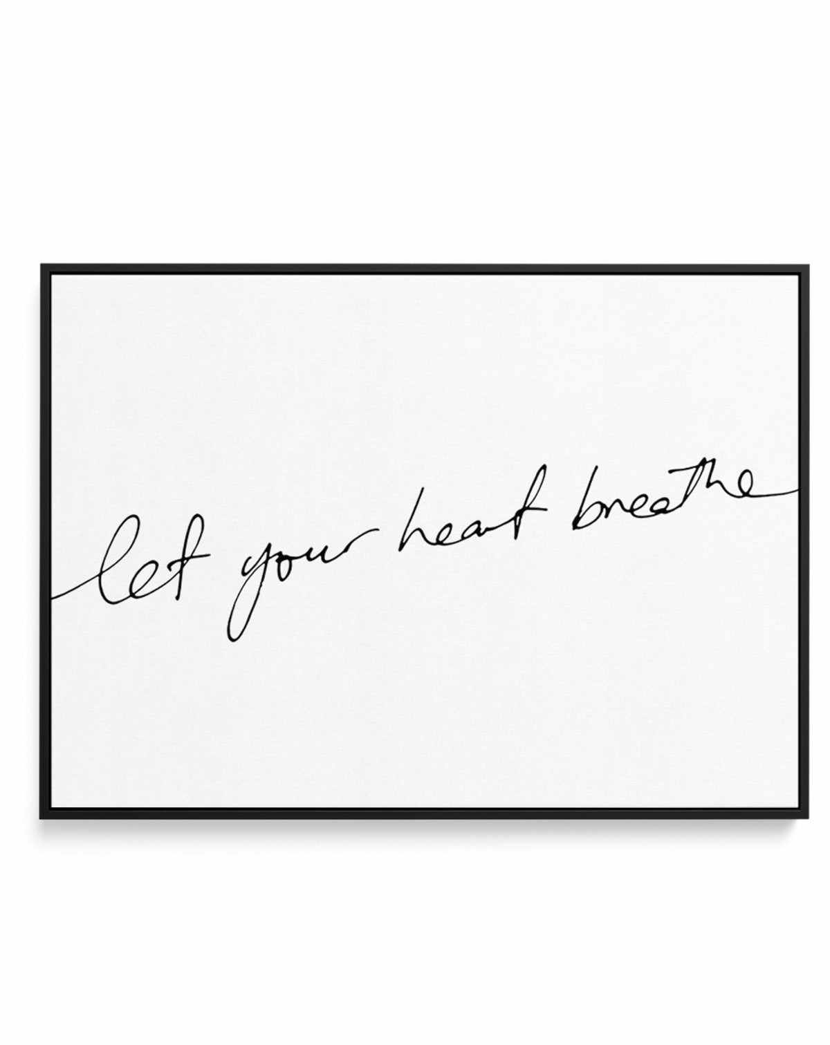 Let Your Heart Breathe | Framed Canvas-CANVAS-You can shop wall art online with Olive et Oriel for everything from abstract art to fun kids wall art. Our beautiful modern art prints and canvas art are available from large canvas prints to wall art paintings and our proudly Australian artwork collection offers only the highest quality framed large wall art and canvas art Australia - You can buy fashion photography prints or Hampton print posters and paintings on canvas from Olive et Oriel and hav