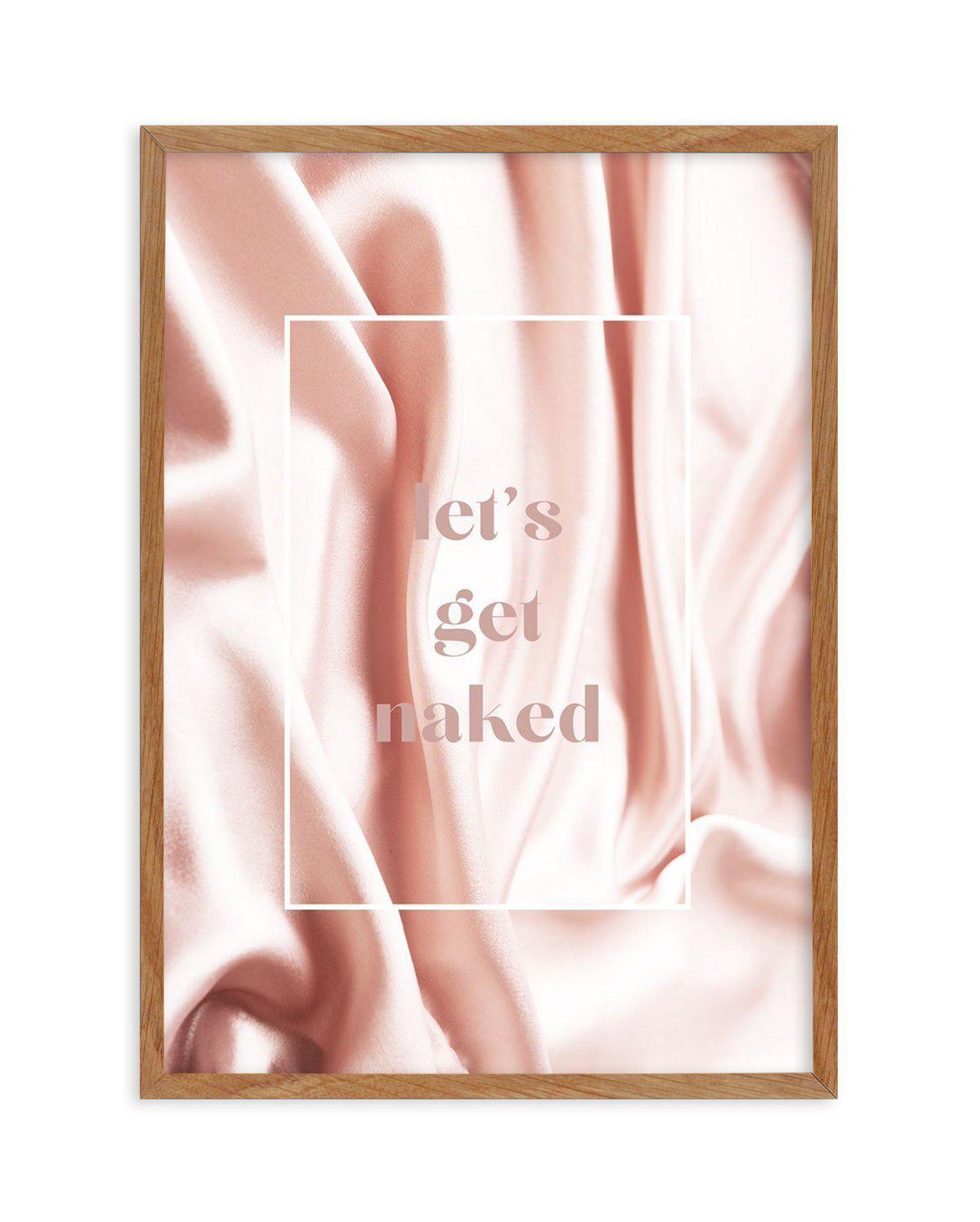 Let's Get Naked Art Print-PRINT-Olive et Oriel-Olive et Oriel-50x70 cm | 19.6" x 27.5"-Walnut-With White Border-Buy-Australian-Art-Prints-Online-with-Olive-et-Oriel-Your-Artwork-Specialists-Austrailia-Decorate-With-Coastal-Photo-Wall-Art-Prints-From-Our-Beach-House-Artwork-Collection-Fine-Poster-and-Framed-Artwork