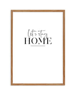 Let's Stay Home Art Print-PRINT-Olive et Oriel-Olive et Oriel-50x70 cm | 19.6" x 27.5"-Walnut-With White Border-Buy-Australian-Art-Prints-Online-with-Olive-et-Oriel-Your-Artwork-Specialists-Austrailia-Decorate-With-Coastal-Photo-Wall-Art-Prints-From-Our-Beach-House-Artwork-Collection-Fine-Poster-and-Framed-Artwork