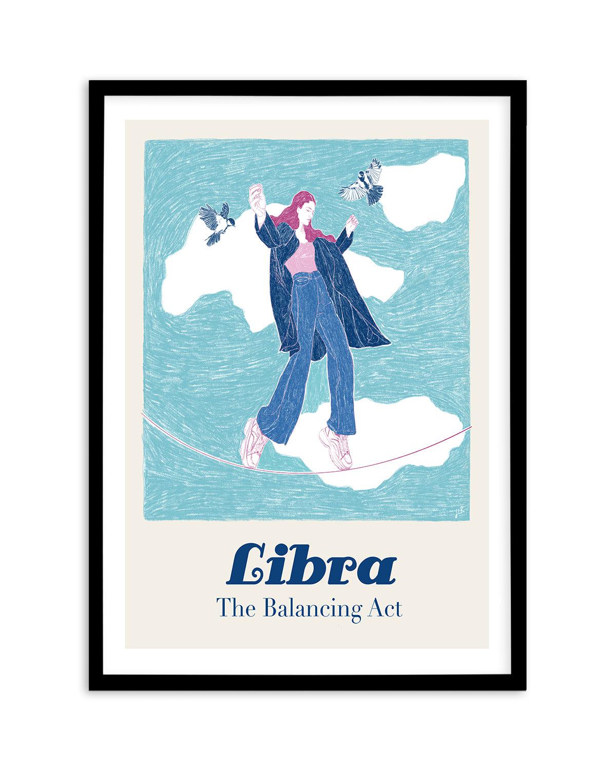 Libra By Jenny Liz Rome Art Print-PRINT-Olive et Oriel-Olive et Oriel-A5 | 5.8" x 8.3" | 14.8 x 21cm-Black-With White Border-Buy-Australian-Art-Prints-Online-with-Olive-et-Oriel-Your-Artwork-Specialists-Austrailia-Decorate-With-Coastal-Photo-Wall-Art-Prints-From-Our-Beach-House-Artwork-Collection-Fine-Poster-and-Framed-Artwork