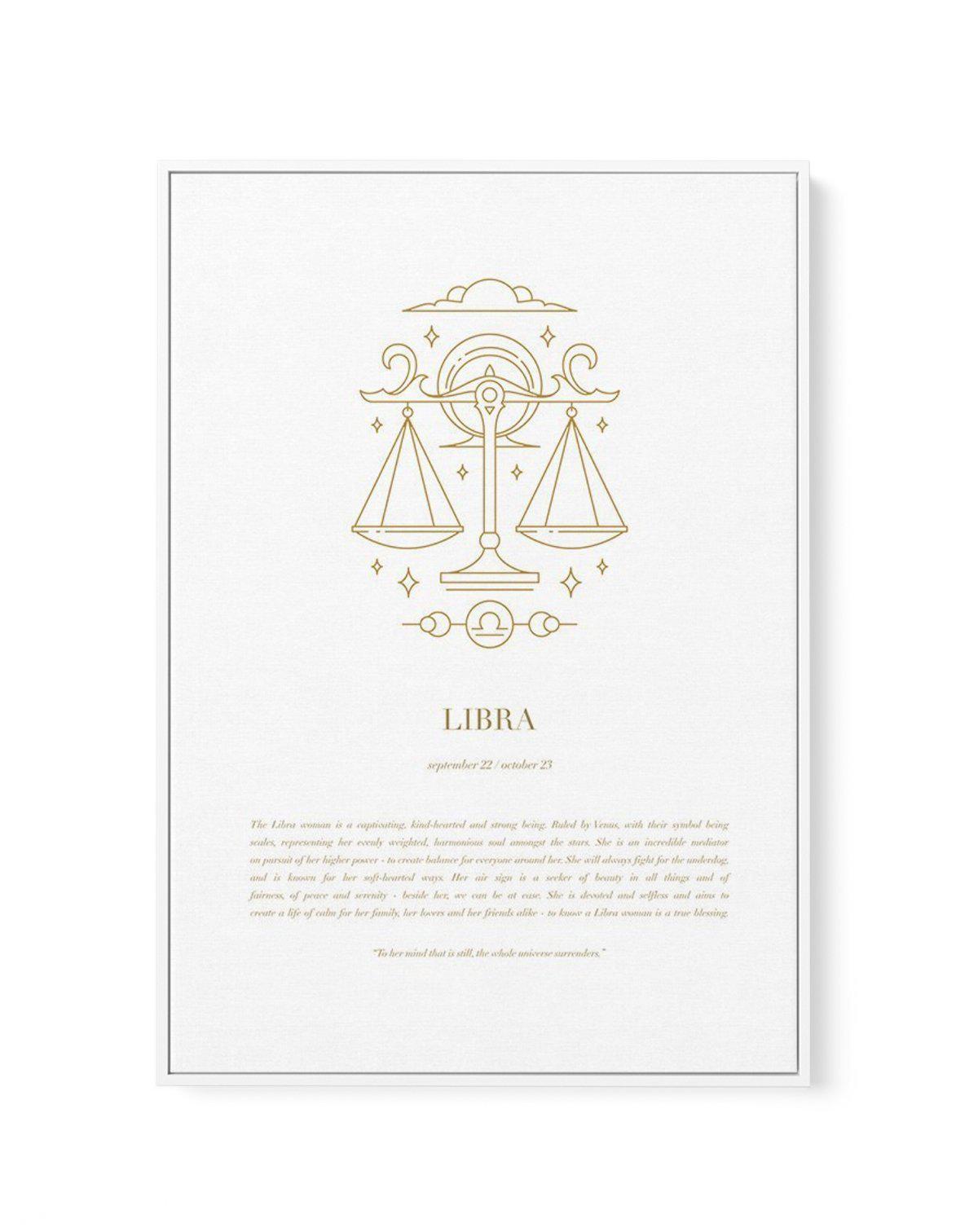 Libra | Celestial Zodiac | Framed Canvas-CANVAS-You can shop wall art online with Olive et Oriel for everything from abstract art to fun kids wall art. Our beautiful modern art prints and canvas art are available from large canvas prints to wall art paintings and our proudly Australian artwork collection offers only the highest quality framed large wall art and canvas art Australia - You can buy fashion photography prints or Hampton print posters and paintings on canvas from Olive et Oriel and h