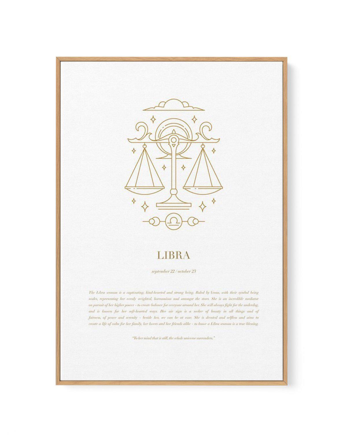 Libra | Celestial Zodiac | Framed Canvas-CANVAS-You can shop wall art online with Olive et Oriel for everything from abstract art to fun kids wall art. Our beautiful modern art prints and canvas art are available from large canvas prints to wall art paintings and our proudly Australian artwork collection offers only the highest quality framed large wall art and canvas art Australia - You can buy fashion photography prints or Hampton print posters and paintings on canvas from Olive et Oriel and h