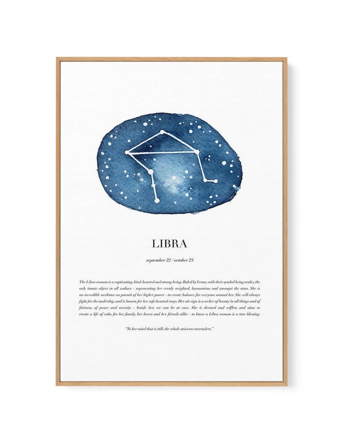 Libra | Watercolour Zodiac | Framed Canvas-CANVAS-You can shop wall art online with Olive et Oriel for everything from abstract art to fun kids wall art. Our beautiful modern art prints and canvas art are available from large canvas prints to wall art paintings and our proudly Australian artwork collection offers only the highest quality framed large wall art and canvas art Australia - You can buy fashion photography prints or Hampton print posters and paintings on canvas from Olive et Oriel and