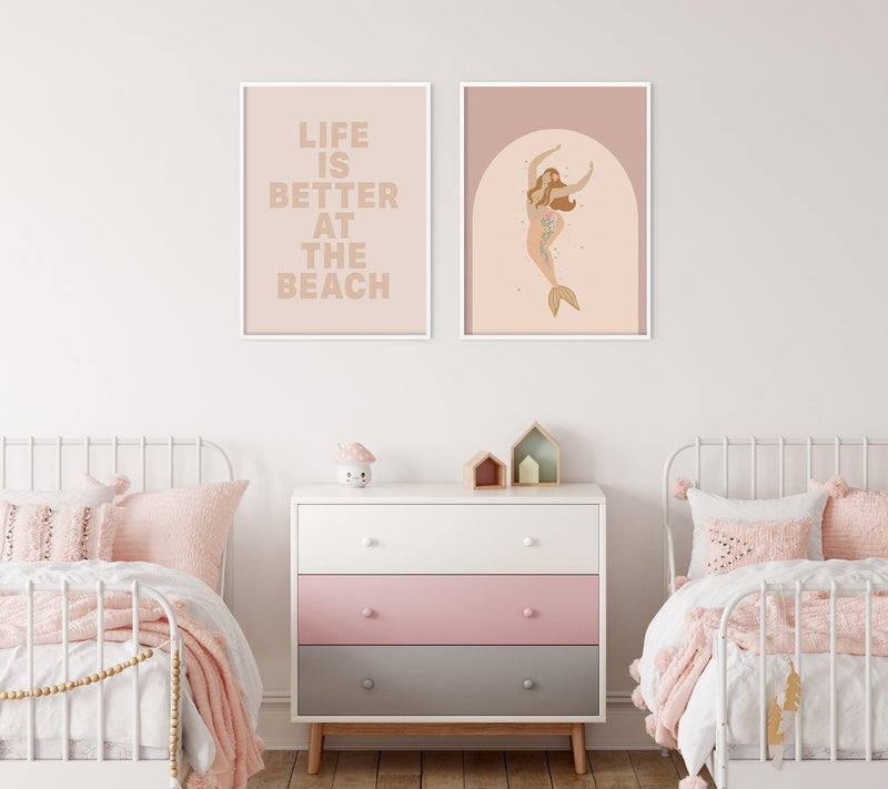 Life Is Better At The Beach Art Print-PRINT-Olive et Oriel-Olive et Oriel-Buy-Australian-Art-Prints-Online-with-Olive-et-Oriel-Your-Artwork-Specialists-Austrailia-Decorate-With-Coastal-Photo-Wall-Art-Prints-From-Our-Beach-House-Artwork-Collection-Fine-Poster-and-Framed-Artwork