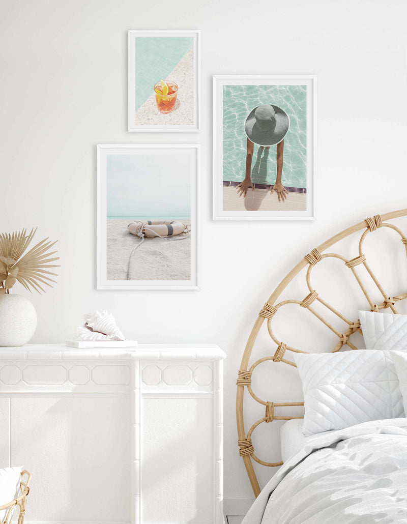 Lifebuoy on the Beach Art Print-PRINT-Olive et Oriel-Olive et Oriel-Buy-Australian-Art-Prints-Online-with-Olive-et-Oriel-Your-Artwork-Specialists-Austrailia-Decorate-With-Coastal-Photo-Wall-Art-Prints-From-Our-Beach-House-Artwork-Collection-Fine-Poster-and-Framed-Artwork