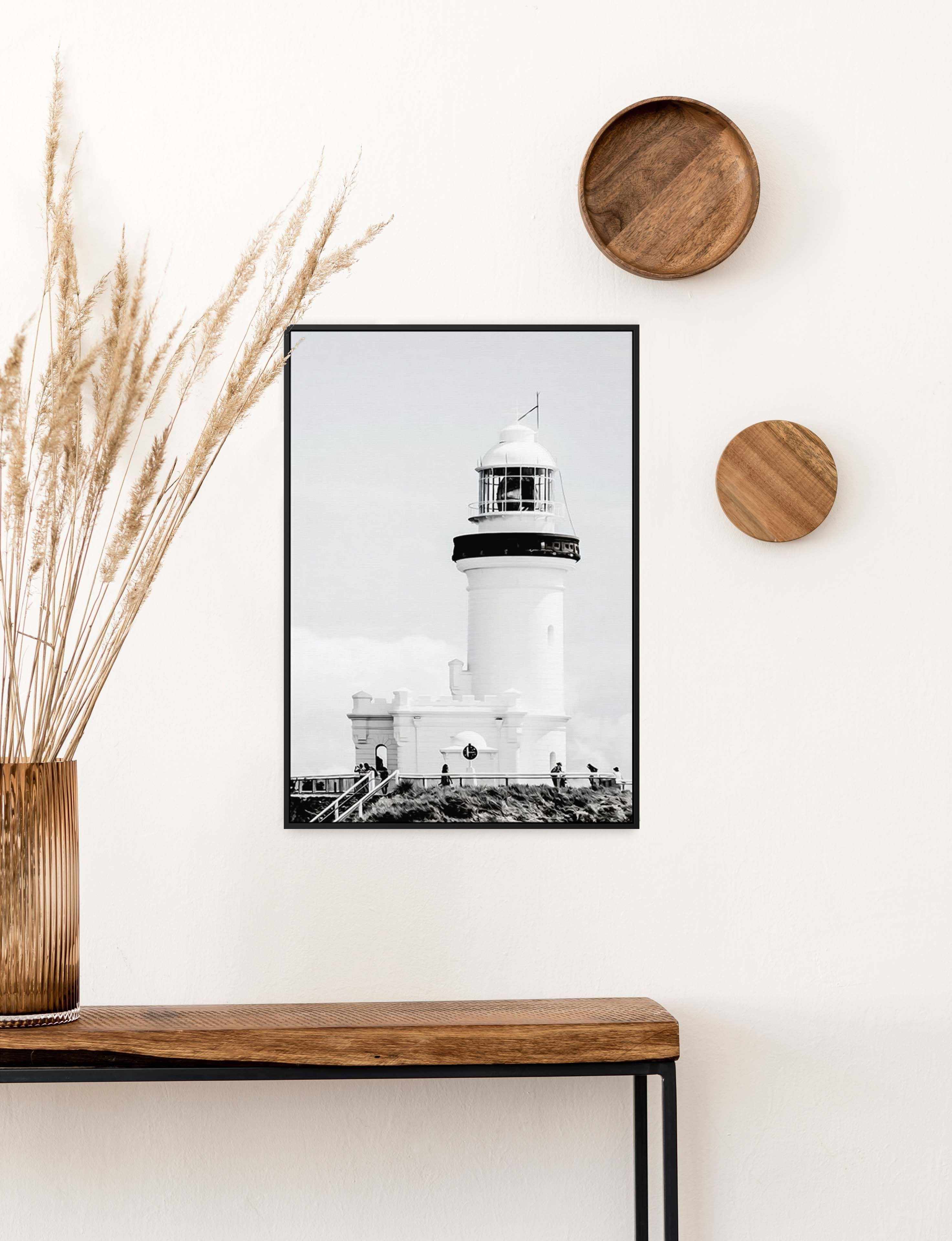 Lighthouse, Byron Bay PT | Framed Canvas-CANVAS-You can shop wall art online with Olive et Oriel for everything from abstract art to fun kids wall art. Our beautiful modern art prints and canvas art are available from large canvas prints to wall art paintings and our proudly Australian artwork collection offers only the highest quality framed large wall art and canvas art Australia - You can buy fashion photography prints or Hampton print posters and paintings on canvas from Olive et Oriel and h