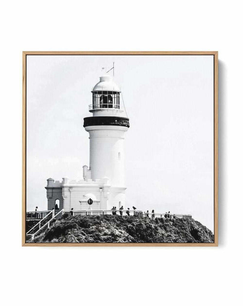 Lighthouse Byron Bay SQ | Framed Canvas-CANVAS-You can shop wall art online with Olive et Oriel for everything from abstract art to fun kids wall art. Our beautiful modern art prints and canvas art are available from large canvas prints to wall art paintings and our proudly Australian artwork collection offers only the highest quality framed large wall art and canvas art Australia - You can buy fashion photography prints or Hampton print posters and paintings on canvas from Olive et Oriel and ha