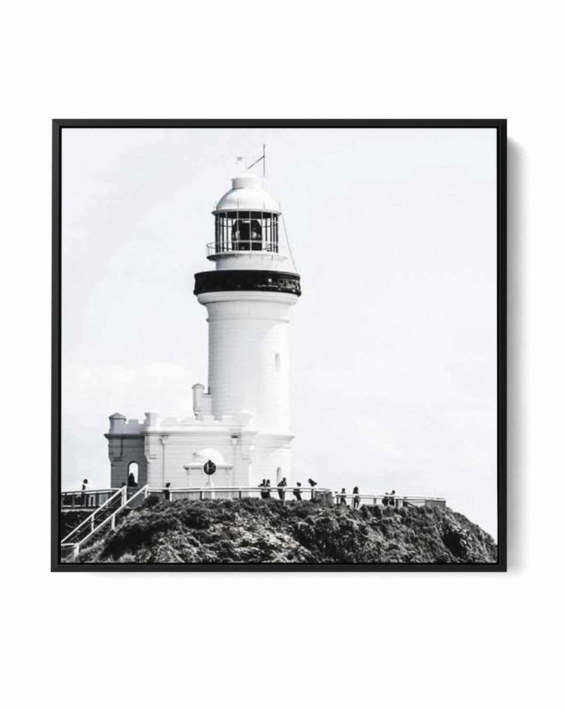 Lighthouse Byron Bay SQ | Framed Canvas Art Print