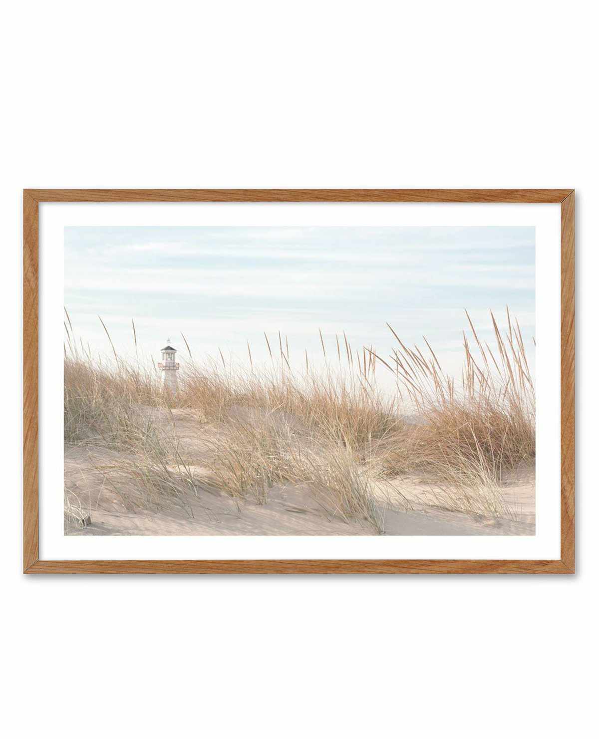 Lighthouse in the Dunes Art Print-PRINT-Olive et Oriel-Olive et Oriel-Buy-Australian-Art-Prints-Online-with-Olive-et-Oriel-Your-Artwork-Specialists-Austrailia-Decorate-With-Coastal-Photo-Wall-Art-Prints-From-Our-Beach-House-Artwork-Collection-Fine-Poster-and-Framed-Artwork