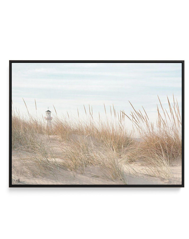 Lighthouse in the Dunes | Framed Canvas-CANVAS-You can shop wall art online with Olive et Oriel for everything from abstract art to fun kids wall art. Our beautiful modern art prints and canvas art are available from large canvas prints to wall art paintings and our proudly Australian artwork collection offers only the highest quality framed large wall art and canvas art Australia - You can buy fashion photography prints or Hampton print posters and paintings on canvas from Olive et Oriel and ha