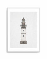 Lighthouse on Linen II Art Print-PRINT-Olive et Oriel-Olive et Oriel-A5 | 5.8" x 8.3" | 14.8 x 21cm-Unframed Art Print-With White Border-Buy-Australian-Art-Prints-Online-with-Olive-et-Oriel-Your-Artwork-Specialists-Austrailia-Decorate-With-Coastal-Photo-Wall-Art-Prints-From-Our-Beach-House-Artwork-Collection-Fine-Poster-and-Framed-Artwork