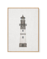 Lighthouse on Linen II | Framed Canvas-CANVAS-You can shop wall art online with Olive et Oriel for everything from abstract art to fun kids wall art. Our beautiful modern art prints and canvas art are available from large canvas prints to wall art paintings and our proudly Australian artwork collection offers only the highest quality framed large wall art and canvas art Australia - You can buy fashion photography prints or Hampton print posters and paintings on canvas from Olive et Oriel and hav