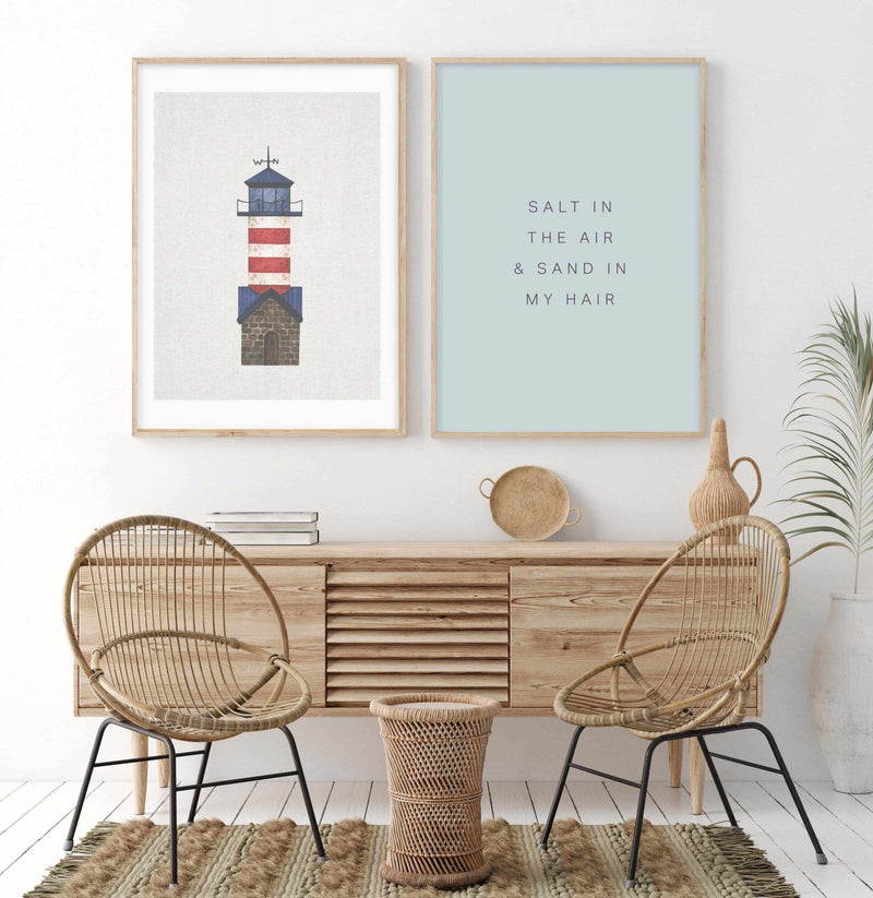 Lighthouse on Linen IV Art Print-PRINT-Olive et Oriel-Olive et Oriel-Buy-Australian-Art-Prints-Online-with-Olive-et-Oriel-Your-Artwork-Specialists-Austrailia-Decorate-With-Coastal-Photo-Wall-Art-Prints-From-Our-Beach-House-Artwork-Collection-Fine-Poster-and-Framed-Artwork