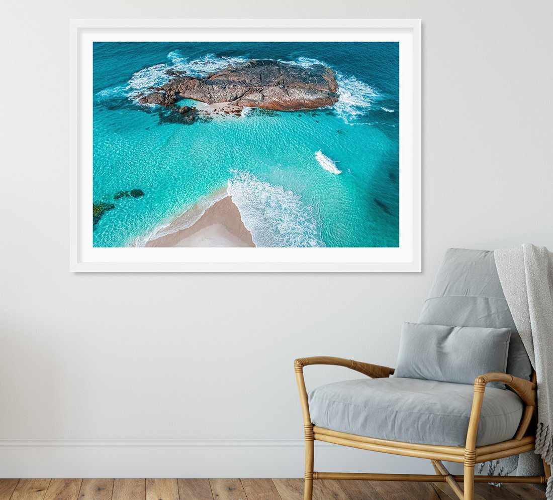 Lights Beach From Above | Denmark LS Art Print-PRINT-Olive et Oriel-Olive et Oriel-Buy-Australian-Art-Prints-Online-with-Olive-et-Oriel-Your-Artwork-Specialists-Austrailia-Decorate-With-Coastal-Photo-Wall-Art-Prints-From-Our-Beach-House-Artwork-Collection-Fine-Poster-and-Framed-Artwork