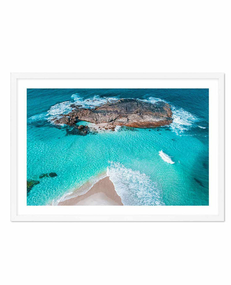 Lights Beach From Above | Denmark LS Art Print-PRINT-Olive et Oriel-Olive et Oriel-A5 | 5.8" x 8.3" | 14.8 x 21cm-White-With White Border-Buy-Australian-Art-Prints-Online-with-Olive-et-Oriel-Your-Artwork-Specialists-Austrailia-Decorate-With-Coastal-Photo-Wall-Art-Prints-From-Our-Beach-House-Artwork-Collection-Fine-Poster-and-Framed-Artwork