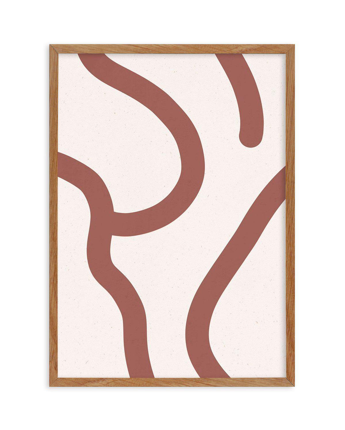 Lignes de Pliage I Art Print-PRINT-Olive et Oriel-Olive et Oriel-50x70 cm | 19.6" x 27.5"-Walnut-With White Border-Buy-Australian-Art-Prints-Online-with-Olive-et-Oriel-Your-Artwork-Specialists-Austrailia-Decorate-With-Coastal-Photo-Wall-Art-Prints-From-Our-Beach-House-Artwork-Collection-Fine-Poster-and-Framed-Artwork