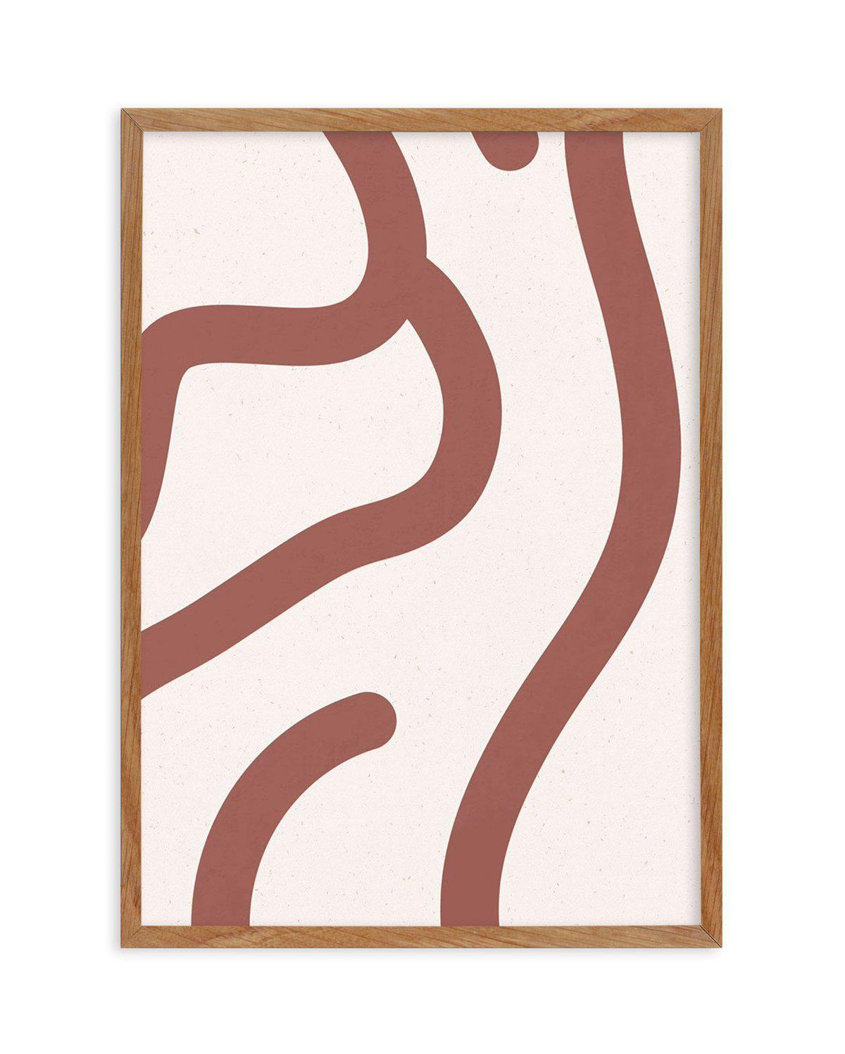 Lignes de Pliage III Art Print-PRINT-Olive et Oriel-Olive et Oriel-50x70 cm | 19.6" x 27.5"-Walnut-With White Border-Buy-Australian-Art-Prints-Online-with-Olive-et-Oriel-Your-Artwork-Specialists-Austrailia-Decorate-With-Coastal-Photo-Wall-Art-Prints-From-Our-Beach-House-Artwork-Collection-Fine-Poster-and-Framed-Artwork