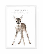 Lil' Deer Art Print-PRINT-Olive et Oriel-Olive et Oriel-A5 | 5.8" x 8.3" | 14.8 x 21cm-White-With White Border-Buy-Australian-Art-Prints-Online-with-Olive-et-Oriel-Your-Artwork-Specialists-Austrailia-Decorate-With-Coastal-Photo-Wall-Art-Prints-From-Our-Beach-House-Artwork-Collection-Fine-Poster-and-Framed-Artwork