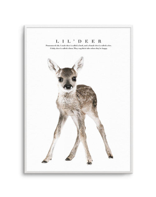 Lil' Deer Art Print-PRINT-Olive et Oriel-Olive et Oriel-A5 | 5.8" x 8.3" | 14.8 x 21cm-Unframed Art Print-With White Border-Buy-Australian-Art-Prints-Online-with-Olive-et-Oriel-Your-Artwork-Specialists-Austrailia-Decorate-With-Coastal-Photo-Wall-Art-Prints-From-Our-Beach-House-Artwork-Collection-Fine-Poster-and-Framed-Artwork