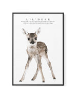 Lil' Deer | Framed Canvas-CANVAS-You can shop wall art online with Olive et Oriel for everything from abstract art to fun kids wall art. Our beautiful modern art prints and canvas art are available from large canvas prints to wall art paintings and our proudly Australian artwork collection offers only the highest quality framed large wall art and canvas art Australia - You can buy fashion photography prints or Hampton print posters and paintings on canvas from Olive et Oriel and have them delive