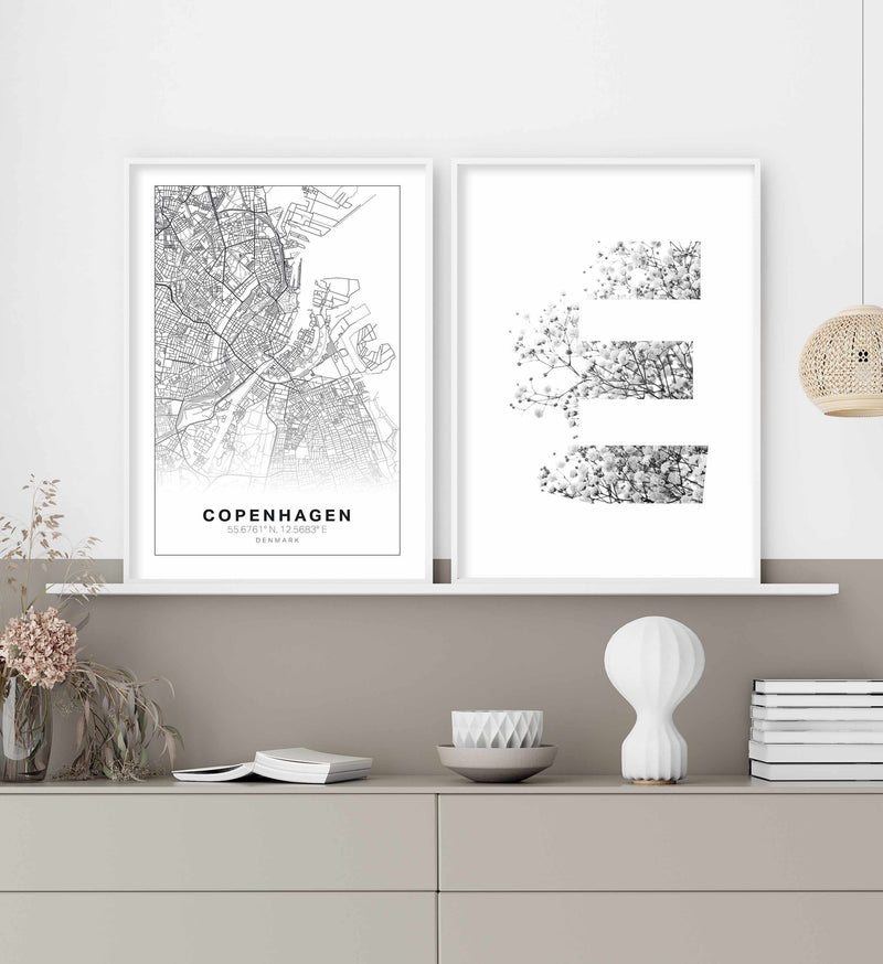 Line Art Map Of Copenhagen Art Print-PRINT-Olive et Oriel-Olive et Oriel-Buy-Australian-Art-Prints-Online-with-Olive-et-Oriel-Your-Artwork-Specialists-Austrailia-Decorate-With-Coastal-Photo-Wall-Art-Prints-From-Our-Beach-House-Artwork-Collection-Fine-Poster-and-Framed-Artwork