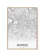 Line Art Map Of Madrid | Framed Canvas-CANVAS-You can shop wall art online with Olive et Oriel for everything from abstract art to fun kids wall art. Our beautiful modern art prints and canvas art are available from large canvas prints to wall art paintings and our proudly Australian artwork collection offers only the highest quality framed large wall art and canvas art Australia - You can buy fashion photography prints or Hampton print posters and paintings on canvas from Olive et Oriel and hav