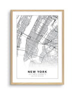Line Art Map Of New York Art Print-PRINT-Olive et Oriel-Olive et Oriel-A5 | 5.8" x 8.3" | 14.8 x 21cm-Oak-With White Border-Buy-Australian-Art-Prints-Online-with-Olive-et-Oriel-Your-Artwork-Specialists-Austrailia-Decorate-With-Coastal-Photo-Wall-Art-Prints-From-Our-Beach-House-Artwork-Collection-Fine-Poster-and-Framed-Artwork