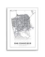 Line Art Map Of San Francisco Art Print-PRINT-Olive et Oriel-Olive et Oriel-A5 | 5.8" x 8.3" | 14.8 x 21cm-Unframed Art Print-With White Border-Buy-Australian-Art-Prints-Online-with-Olive-et-Oriel-Your-Artwork-Specialists-Austrailia-Decorate-With-Coastal-Photo-Wall-Art-Prints-From-Our-Beach-House-Artwork-Collection-Fine-Poster-and-Framed-Artwork