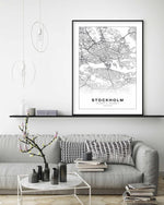 Line Art Map Of Stockholm Art Print-PRINT-Olive et Oriel-Olive et Oriel-Buy-Australian-Art-Prints-Online-with-Olive-et-Oriel-Your-Artwork-Specialists-Austrailia-Decorate-With-Coastal-Photo-Wall-Art-Prints-From-Our-Beach-House-Artwork-Collection-Fine-Poster-and-Framed-Artwork
