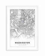 Line Art Map Of Washington Art Print-PRINT-Olive et Oriel-Olive et Oriel-A5 | 5.8" x 8.3" | 14.8 x 21cm-White-With White Border-Buy-Australian-Art-Prints-Online-with-Olive-et-Oriel-Your-Artwork-Specialists-Austrailia-Decorate-With-Coastal-Photo-Wall-Art-Prints-From-Our-Beach-House-Artwork-Collection-Fine-Poster-and-Framed-Artwork