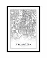Line Art Map Of Washington Art Print-PRINT-Olive et Oriel-Olive et Oriel-A5 | 5.8" x 8.3" | 14.8 x 21cm-Black-With White Border-Buy-Australian-Art-Prints-Online-with-Olive-et-Oriel-Your-Artwork-Specialists-Austrailia-Decorate-With-Coastal-Photo-Wall-Art-Prints-From-Our-Beach-House-Artwork-Collection-Fine-Poster-and-Framed-Artwork